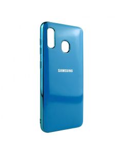 Чохол Molan Soft Glass для Samsung A40-2019/A405 Blue