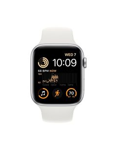 Смарт-годинник Apple Watch Series SE 2 44mm Silver/White (MNTH3) S/M