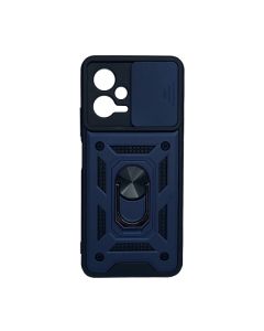 Чехол Armor Camshield Case для Xiaomi Redmi Note12 with Ring Dark Blue with Camera Lens