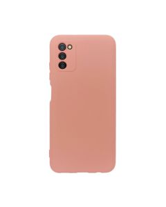 Чехол Original Soft Touch Case for Samsung A03s-2021/A037 Pink with Camera Lens