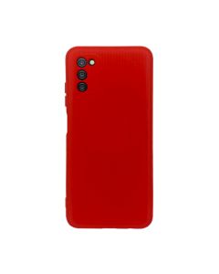 Чохол Original Soft Touch Case for Samsung A03s-2021/A037 Red with Camera Lens