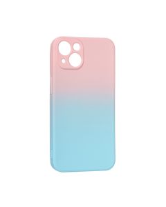 Чохол накладка Silicon Gradient Case для iPhone 13/14 Pink/Light Blue