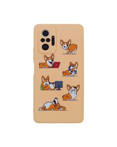 Чохол Original Soft Touch Case for Xiaomi Redmi Note 10 Pro/Note 10 Pro Max Pink Sand Corgi with Camera Lens