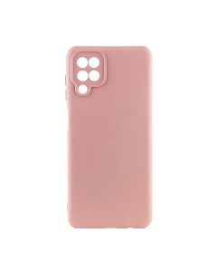 Чехол Original Soft Touch Case for Samsung A12-2021/A125/M12-2021 Pink Sand with Camera Lens