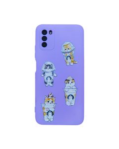 Чохол Original Soft Touch Case for Xiaomi Poco M3 Violet Kitty with Camera Lens