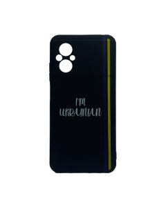 Чохол Wave We are Ukraine Case Xiaomi Poco M5/Redmi Note 11R Black I`m Ukrainian with Camera Lens