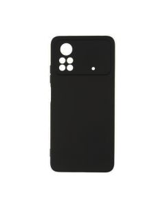 Original Silicon Case Xiaomi Poco X4 Pro 5G Black with Camera Lens