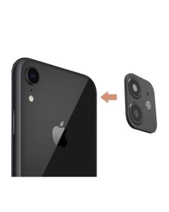 Защитное стекло на заднюю камеру iPhone XR 3D Black (муляж iPhone 11)