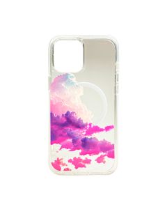 Чехол Wave Above Case для iPhone 12 Pro Max Clear with MagSafe Purple Sunrise