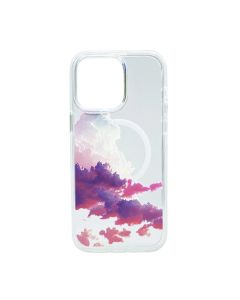 Чехол Wave Above Case для iPhone 13 Pro Clear with MagSafe Purple Sunrise