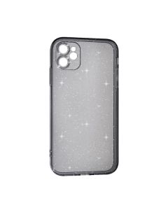 Чохол Silicon Shiny Case iPhone 11 Glitter Clear/Black