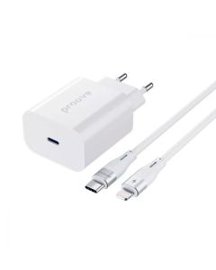 МЗП Proove Rapid Type-C 20W (Cable Type-C + Lightning) White