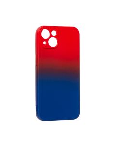 Чехол накладка Silicon Gradient Case для iPhone 13/14 Red/Dark Blue