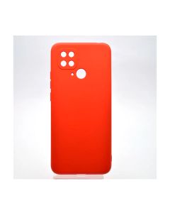 Чехол Original Soft Touch Case for Xiaomi Redmi 10с/Poco C40 Red with Camera Lens