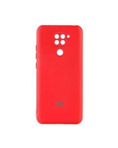 Чехол Original Soft Touch Case for Xiaomi Redmi Note 9/Redmi 10x Red with Camera Lens