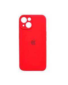 Чехол Soft Touch для Apple iPhone 13/14 Red with Camera Lens Protection Square