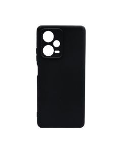 Original Silicon Case Xiaomi Redmi Note12 Pro Plus 5G Black with Camera Lens
