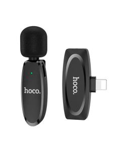 Бездротовий петличний мікрофон Hoco L15 Lightning Black