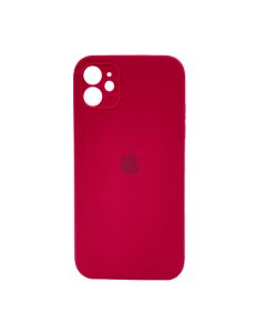 Чехол Soft Touch для Apple iPhone 11 Rose Red with Camera Lens Protection Square