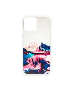 Чехол Wave Above Case для iPhone 14 Clear with MagSafe Rose Vallery