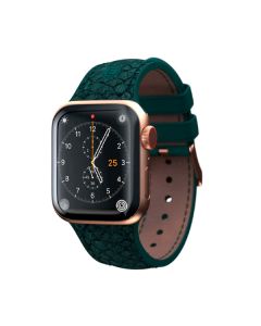 Ремінець Njord Salmon Leather Strap Dark Green для Apple Watch 45mm/44mm (SL14122)