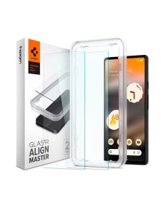 Захисне скло Spigen Glass AlignMaster для Google Pixel 6a Clear (2 Pack) (AGL04695)