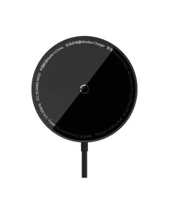 Бездротовий зарядний пристрій Baseus Simple Mini3 Magnetic Wireless Charger 15W Black (CCJJ040001)