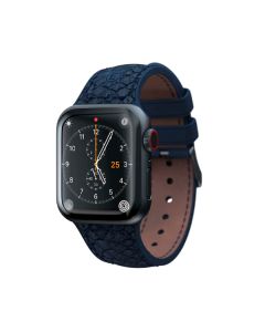 Ремінець Njord Salmon Leather Strap Petrol для Apple Watch 45mm/44mm (SL14121)