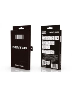 Защитное стекло Senteo Shock Resistant для iPhone 16/15/14 Pro Black