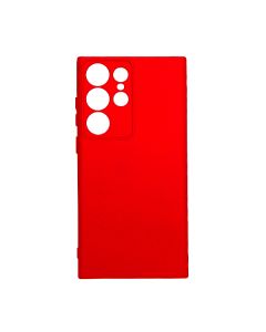 Чохол Original Soft Touch Case for Samsung S23 Ultra/S918 Red with Camera Lens
