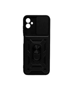 Чохол Armor Camshield Case для Samsung A04e/A042 with Ring Black