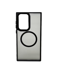 Чохол накладка Mate Plus Metal Buttons Case with MagSafe для Samsung S22 Ultra/S908 Black