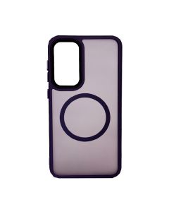 Чохол накладка Mate Plus Metal Buttons Case with MagSafe для Samsung S23 Plus/S916 Deep Purple