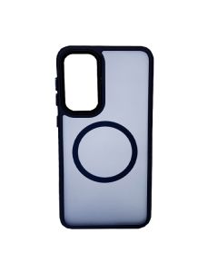 Чохол накладка Mate Plus Metal Buttons Case with MagSafe для Samsung S23/S911 Midnight Blue