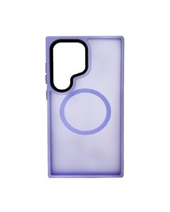Чохол накладка Mate Plus Metal Buttons Case with MagSafe для Samsung S24 Ultra/S928 Light Purple
