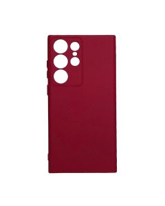 Чохол Original Soft Touch Case for Samsung S24 Ultra/S928B Marsala with Camera Lens