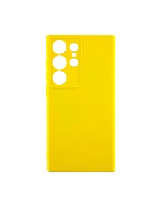 Чохол Original Soft Touch Case for Samsung S24 Ultra/S928B Yellow with Camera Lens