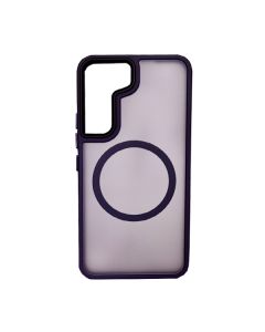 Чохол накладка Mate Plus Metal Buttons Case with MagSafe для Samsung S24 Plus/S25 Plus Deep Purple