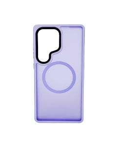 Чохол накладка Mate Plus Metal Buttons Case with MagSafe для Samsung S25 Ultra Light Purple