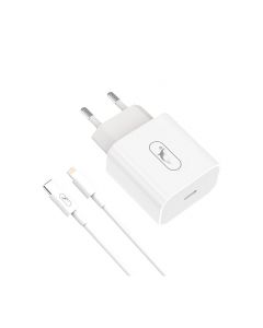 МЗП SkyDolphin SC38L USB-C to Lightning Cable 1USB/2.4A/12W White