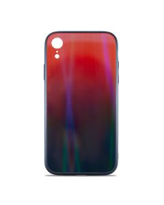 Чохол Silicon Mirror Shine Gradient Case для iPhone XR Ruby Red