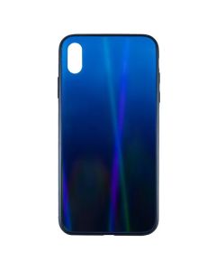 Silicon Mirror Shine Gradient Case для iPhone XS Max Deep Blue