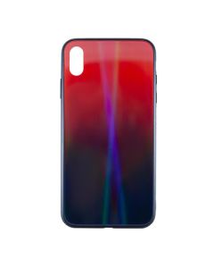Чохол Silicon Mirror Shine Gradient Case для iPhone XS Max Ruby Red