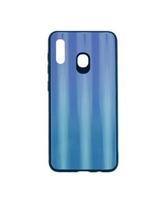 Silicon Mirror Shine Gradient Case для Samsung A20-2019/A205 Deep Blue