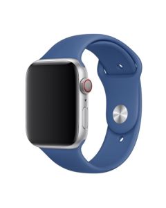 Ремешок для Apple Watch 42mm/44mm Silicone Watch Band Delf Blue