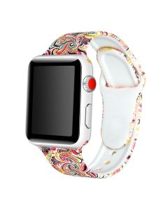 Ремешок для Apple Watch 42mm/44mm Silicone Watch Band Multicolored Pattern