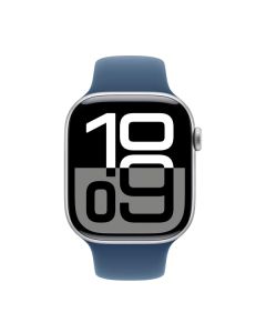 Смарт-годинник Apple Watch Series 10 46mm Silver/Denim Sport Band (MWWL3) S/M українська версія