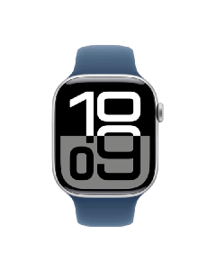 Смарт-годинник Apple Watch Series 10 46mm Silver/Denim Sport Band (MWWL3) S/M українська версія