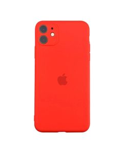 Чехол Soft Touch для Apple iPhone 11 Red with Camera Lens Protection