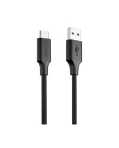 Кабель Proove Striped Silicone Type-C 3A 1m Black